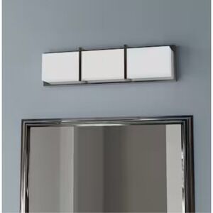 Origin 21 Brighton LED Nickel Modern Contemporary Vanity Light Bar